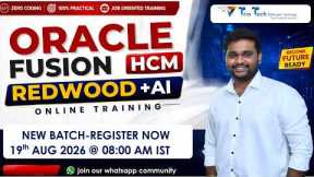 Oracle Fusion HCM  Redwood +AI  Online Training | Non-IT to IT Career Switch