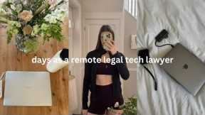 DAY AS A LAWYER IN LEGAL TECH - remote working, new habits, reading update