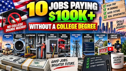 10 Jobs Paying $100K+ Without a College Degree in USA 🇺🇸 | High-Paying Careers 2026